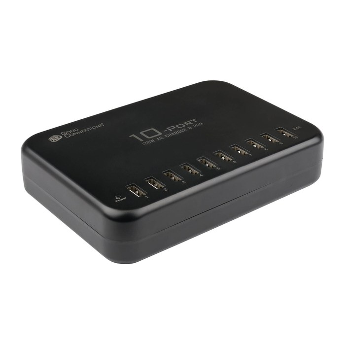 Good Connections USB-Desktop-Schnellladestation 120W 10Port
