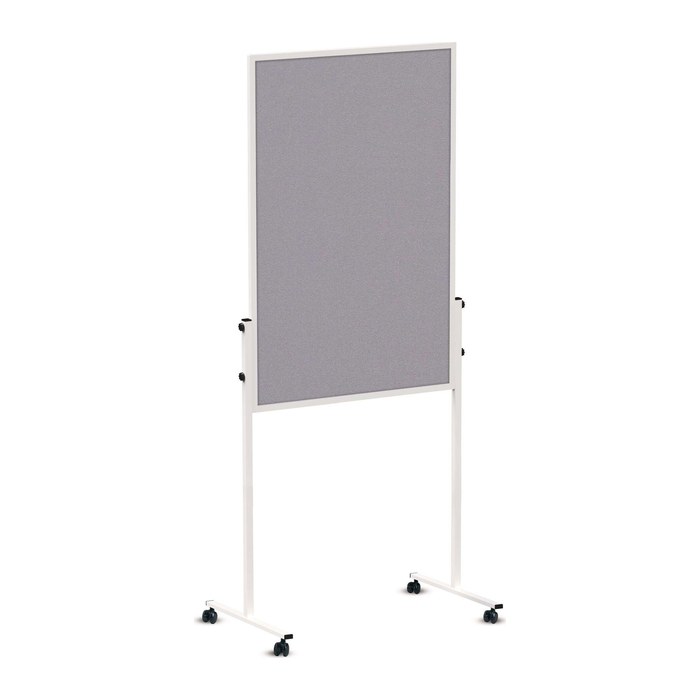 MAUL mobiles Whiteboard MAULsolid 75,0 x 120,0 cm grau#!#weiß Textil/Whiteboard