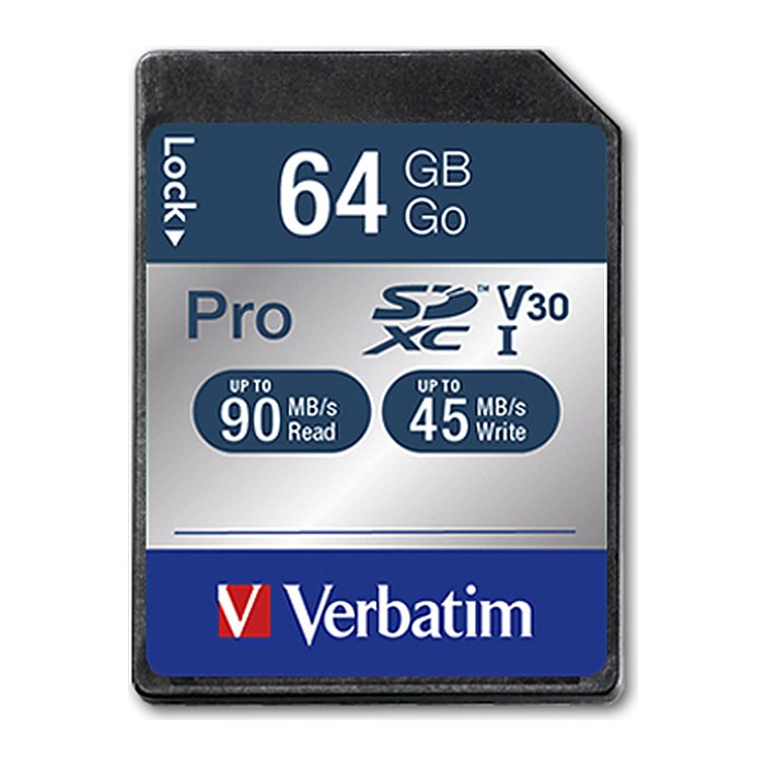 Verbatim SD Karte 64GB Pro SDXC Class 10 UHS-I