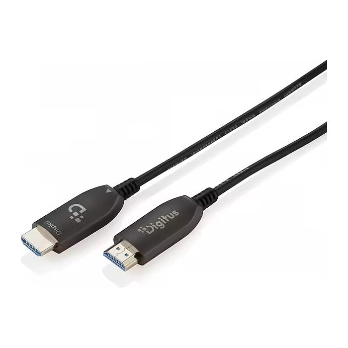 DIGITUS HDMI AOC Hybrid Glasfaserkabel UHD 8K 100m schwarz