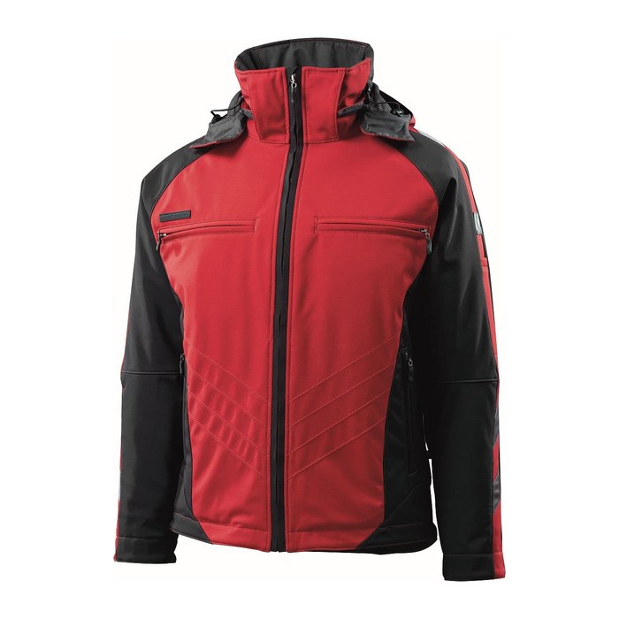 MASCOT® Herren Softshelljacke "DARMSTADT" Unique rot, schwarz Größe S