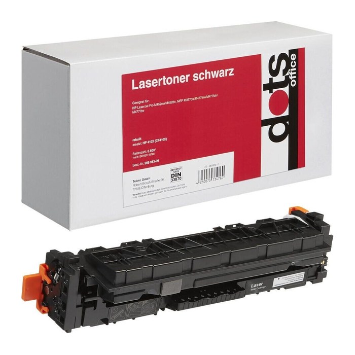 dots schwarz Toner kompatibel zu HP 410X (CF410X)