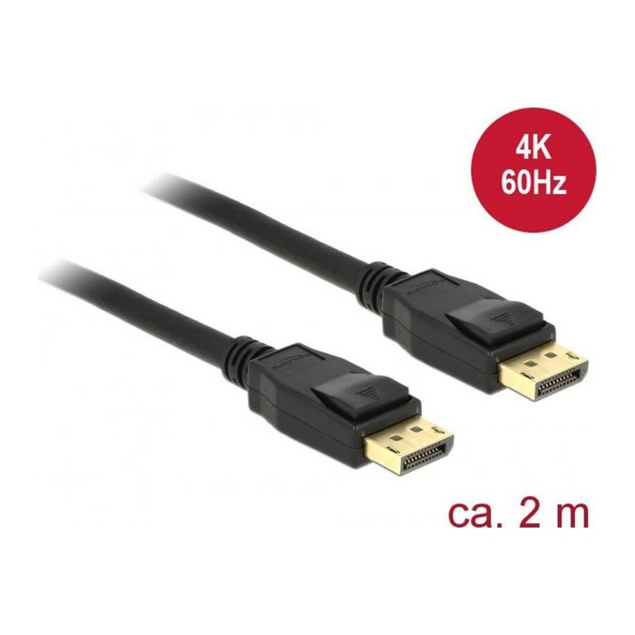 DeLOCK DisplayPort Kabel 2,0 m schwarz, 1 St.