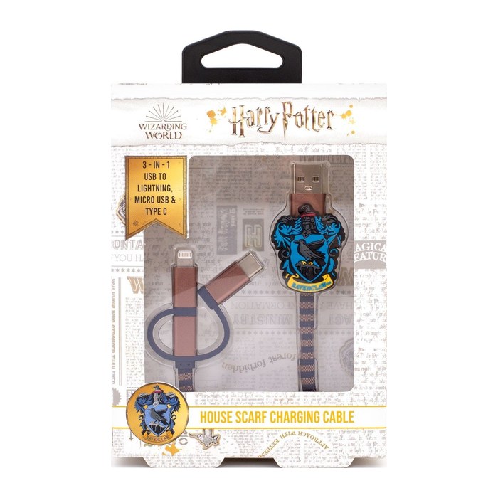 ThumbsUp! Ladekabel Ravenclaw 3in1 Lightning/Micro/USBC