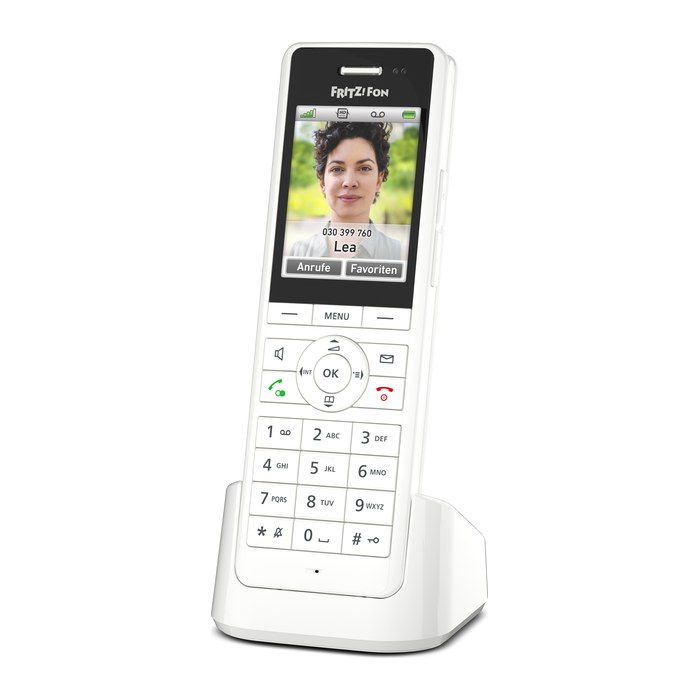FRITZ! FRITZ!Fon X6 Schnurloses Telefon mit Anrufbeantworter weiß