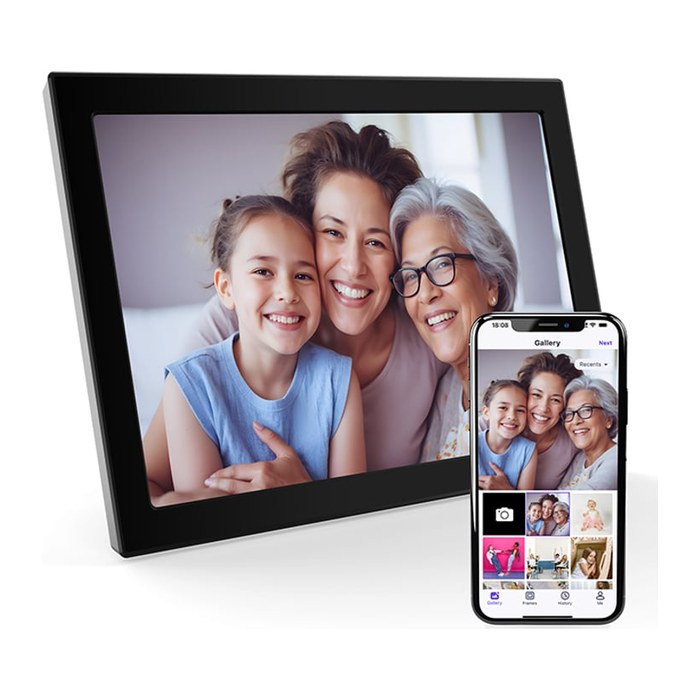 Xoro Digitaler Bilderrahmen WLAN 10,1" Multitouch IPS USB-C
