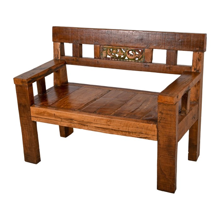 Garden Pleasure Gartenbank SUMBA 940233 braun Holz 120,0 cm