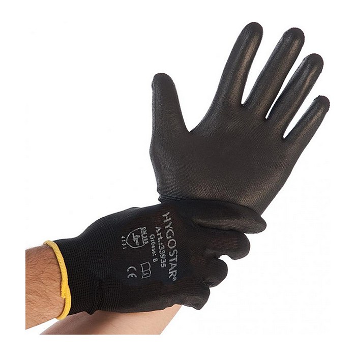 franz mensch unisex Arbeitshandschuhe Black Ace schwarz Größe S, 12 Paar
