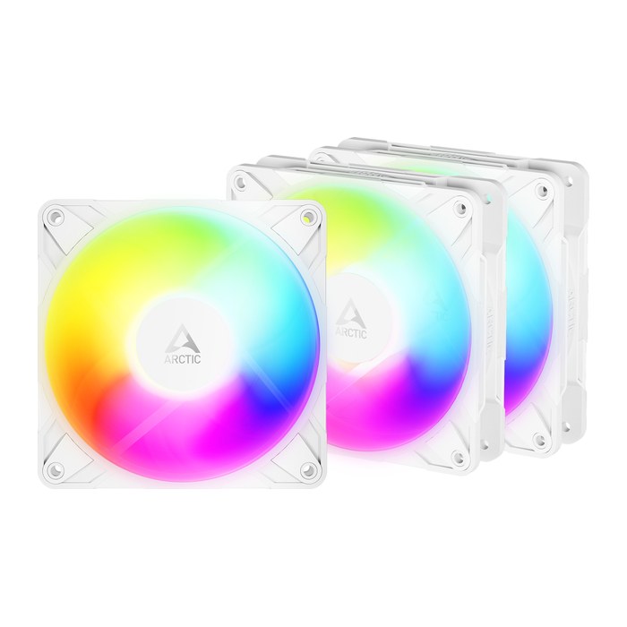 ARCTIC Lüfter 120*120*25 P12 Pro Reverse A-RGB (White) 3Pack