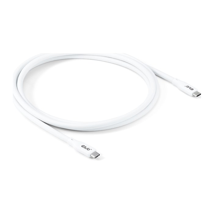 Club3D Lifestyle USB-C Kabel PD 240W,20Gbps 2m weiß St/St retail