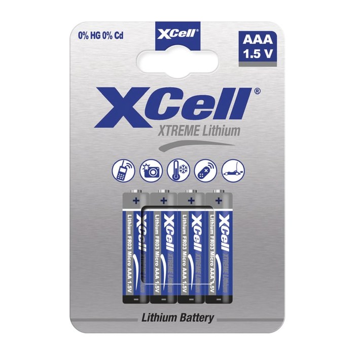 XCell Batterie Extreme Lithium FR03 Micro AAA 4St.