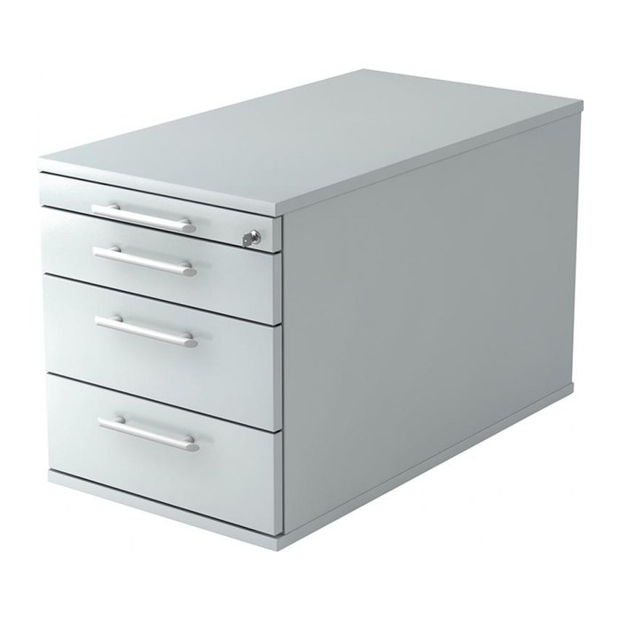 HAMMERBACHER Solid TC30 Rollcontainer lichtgrau 4 Auszüge 42,8 x 80,0 x 51,2 cm