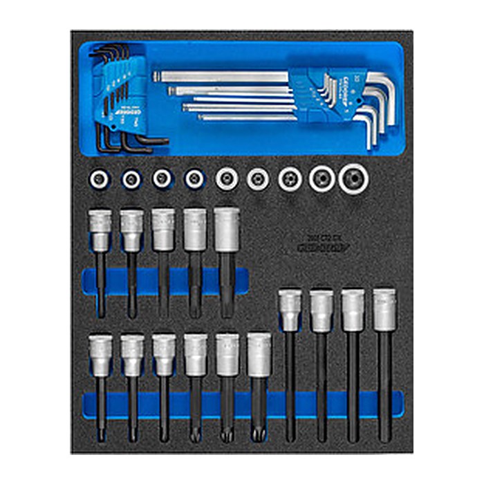 GEDORE 2005 CT2-ITX19 Steckschlüsseleinsatz-Set 41-tlg.