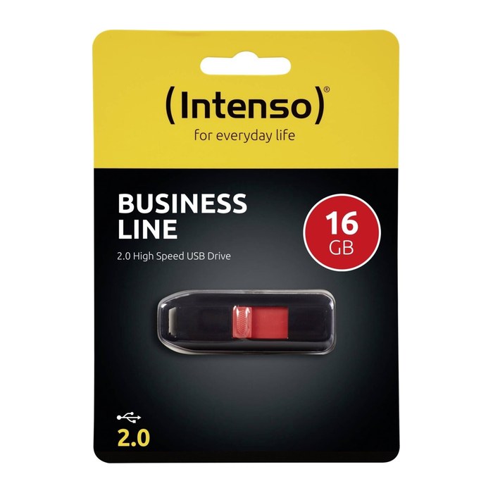 Intenso USB-Stick Business Line schwarz, rot 16 GB, 1 St.