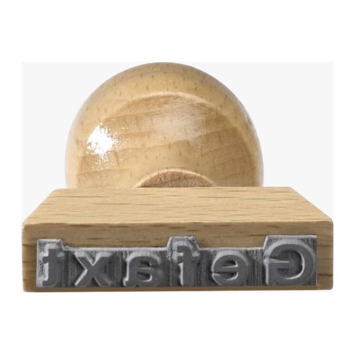 Textstempel "Gefaxt" ohne Logo, 1 St.