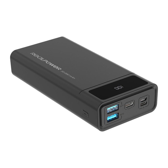 RealPower Powerbank PB-20k PD schwarz 20.000mAh