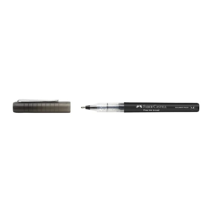 FABER-CASTELL Free Ink Tintenroller grau 0,8 mm, Schreibfarbe: schwarz, 1 St.