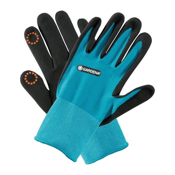 GARDENA Gartenhandschuhe blau Größe 8, 1 Paar