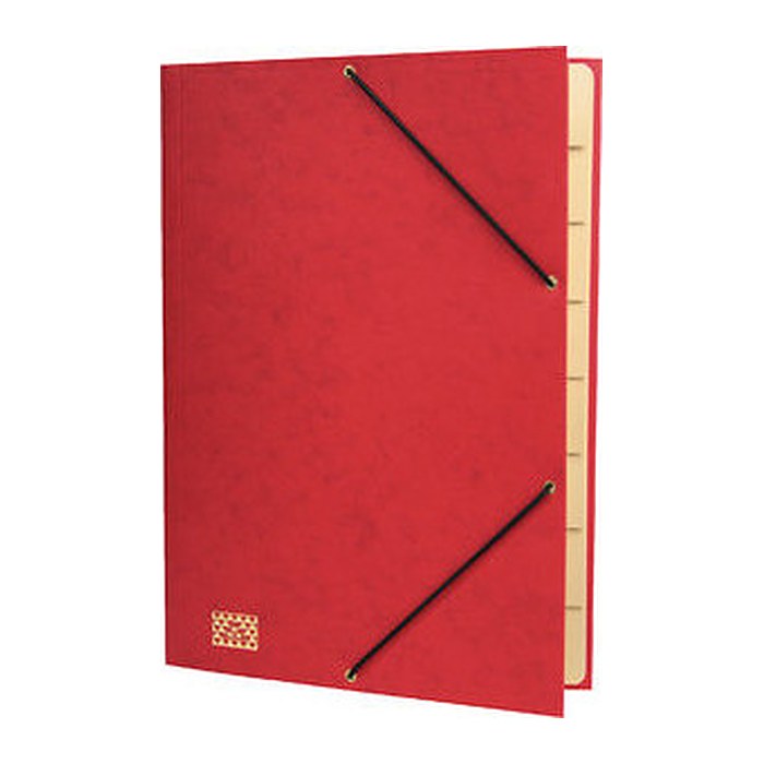 RNK-Verlag Ordnungsmappe 9 Fächer rot, 1 St.