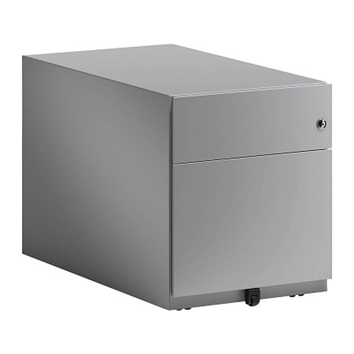 BISLEY Note Rollcontainer silber 2 Auszüge 42,0 x 77,5 x 49,5 cm