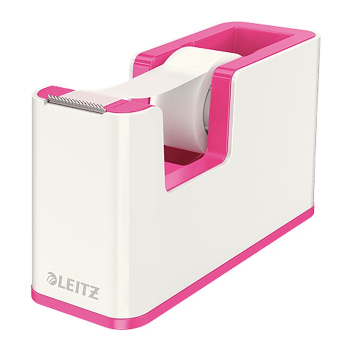 LEITZ Tischabroller WOW Duo Colour perlweiß/pink