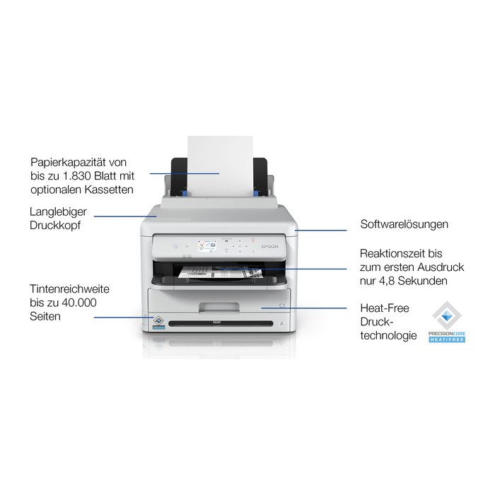 EPSON WorkForce Pro WF-M5399DW s/w-Tintenstrahldrucker grau