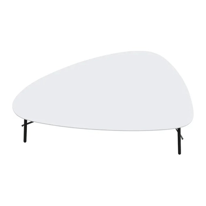 meet powered by PAPERFLOW LAZY Beistelltisch Trapezform MDF-Platte schwarz 60,5 x 50,0 x 45,0 cm, 1 St.
