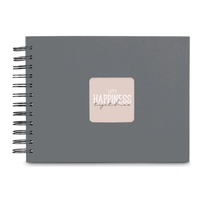 hama Fotoalbum Fine Art neutral 24,0 x 17,0 cm, 50 schwarze Seiten