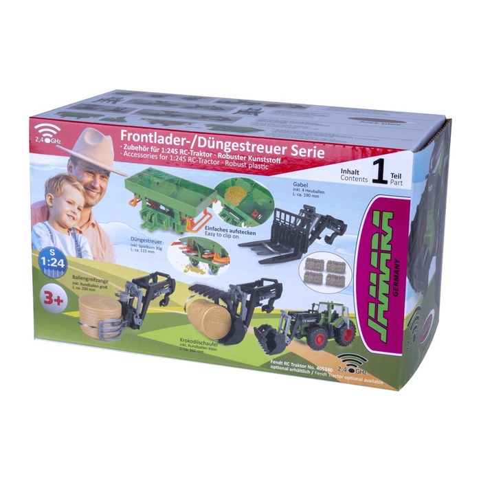 Jamara Frontlader m. Krokodilschaufel f. RC-Traktor 1:24S