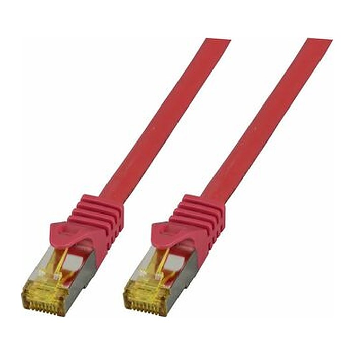 EFB RJ45 Patchk. Cat.6a S/FTP LSZH Cat.7 Rohk. 0.15m rot