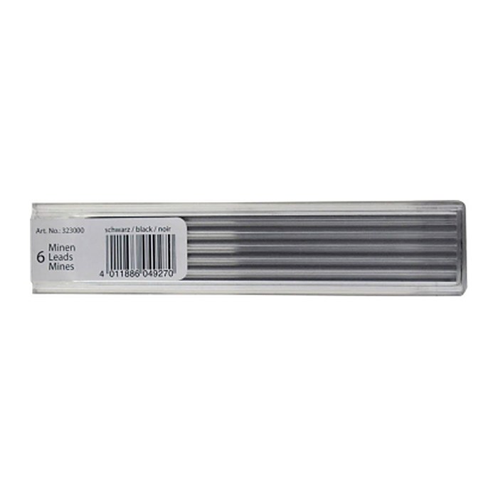 STANGER Fallminen-Bleistiftminen graphite HB 0,3 mm, 6 St.