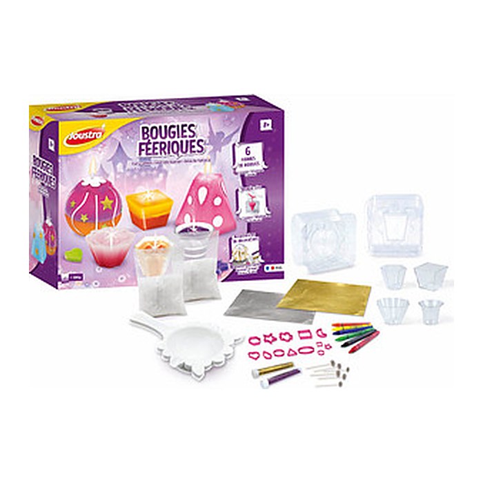 Joustra® Wachsgießen-Set Feenkerzen mehrfarbig