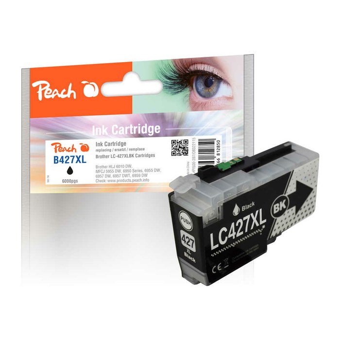 Peach Patrone Brother LC-427XL black kompatibel