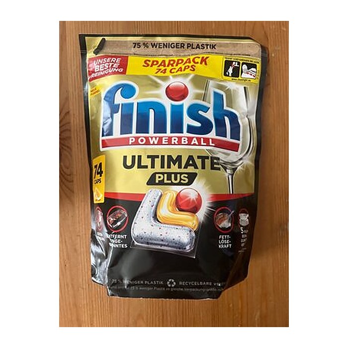 finish POWERBALL ULTIMATE PLUS CITRUS Spülmaschinentabs, 74 St.