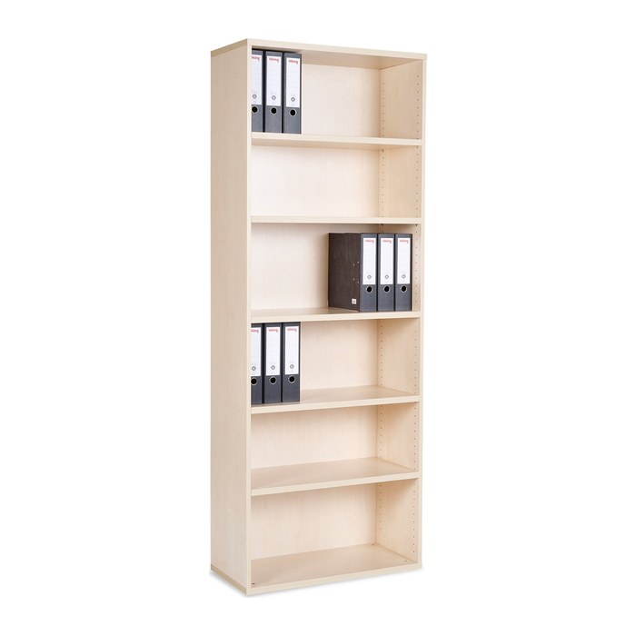 Aktenregal aus Holz – 800 x 375 x 2150 (6 OH) – Ahorn