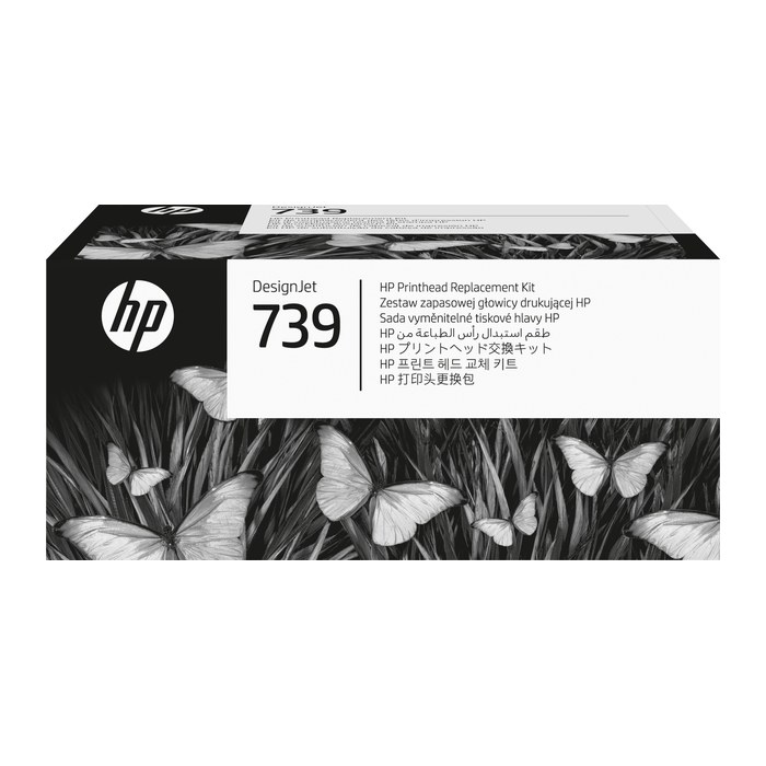 HP 739(498N0A) schwarz, cyan, magenta, gelb Druckkopf