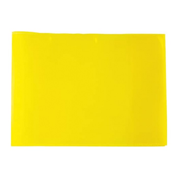 HERMA Heftumschlag PLUS quer transparent gelb Kunststoff DIN A5 quer, 1 St.