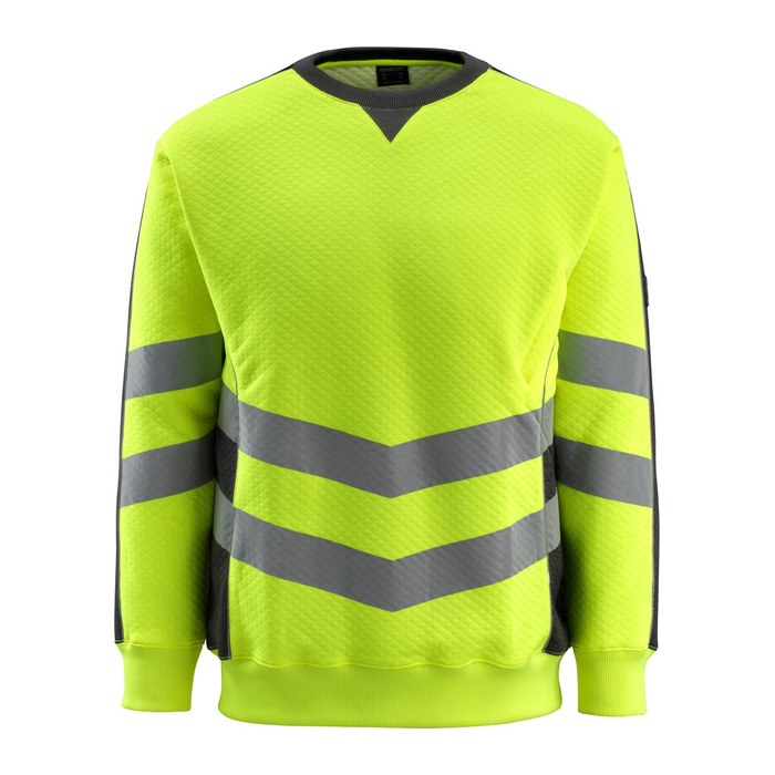 MASCOT® unisex Warnschutz-Langarmshirt Wigton  gelb, schwarz Größe 2XL, 1 St.