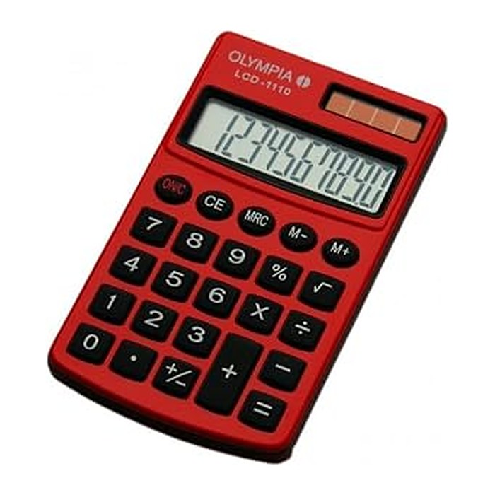OLYMPIA LCD-1110 Taschenrechner rot