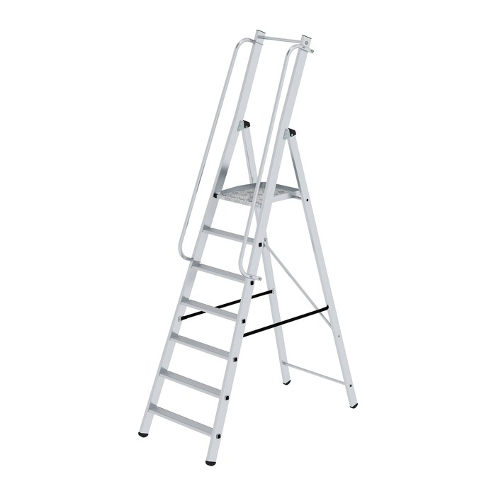 MUNK Podestleiter 51097 silber 7 Stufen, H: 264,0 cm