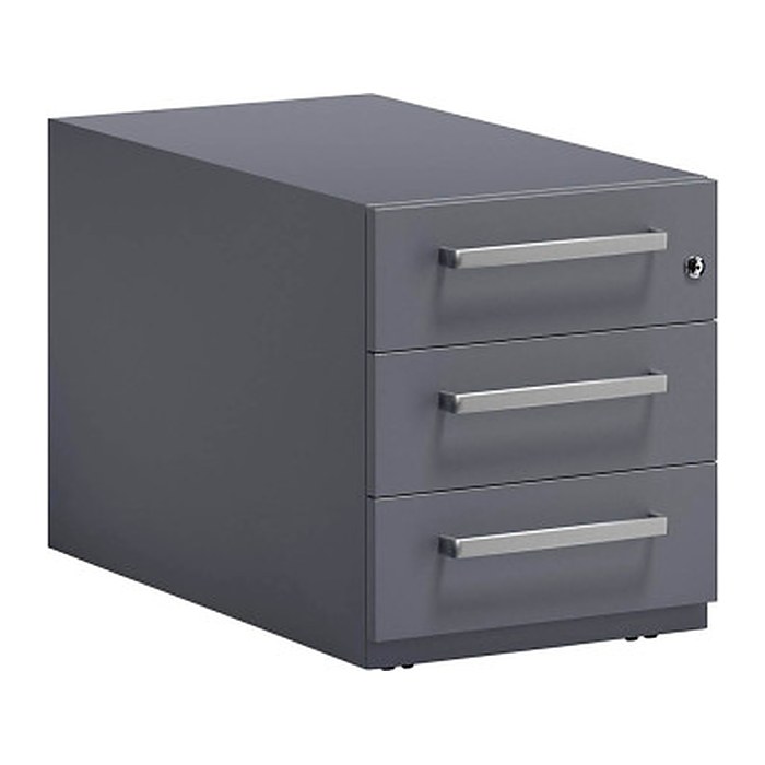 BISLEY Note Rollcontainer anthrazit 3 Auszüge 42,0 x 77,5 x 49,5 cm