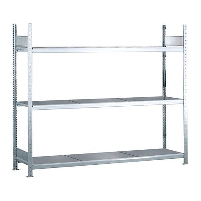 SCHULTE Schwerlast-Weitspannregal WS 2000 15520 silber 225,0 x 40,0 x 200,0 cm