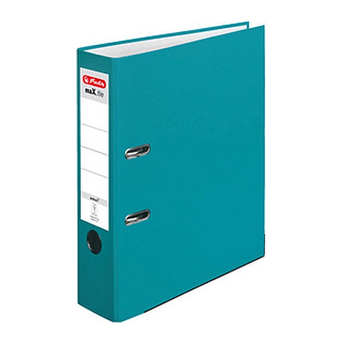 herlitz maX.file protect Ordner caribbean turquoise Kunststoff 8,0 cm DIN A4, 1 St.