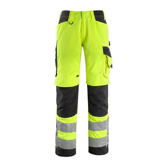 MASCOT® unisex Warnschutzhose Kendal gelb, schwarz Größe 66