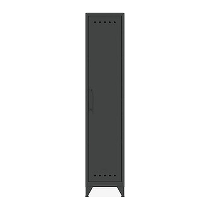 BISLEY Stahlschrank Fern Locker FERLOC3S634 anthrazitgrau 3 Fachböden 38,0 x 51,0 x 180,0 cm, aufgebaut, 1 St.