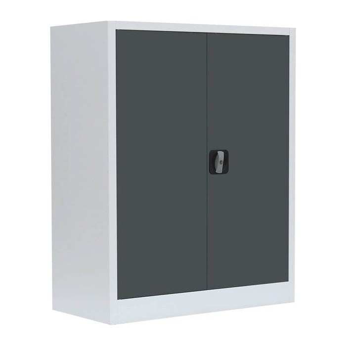 LÜLLMANN Stahlschrank 530318 anthrazit, lichtgrau 2 Fachböden 80,0 x 38,3 x 100,0 cm, aufgebaut, 1 St.