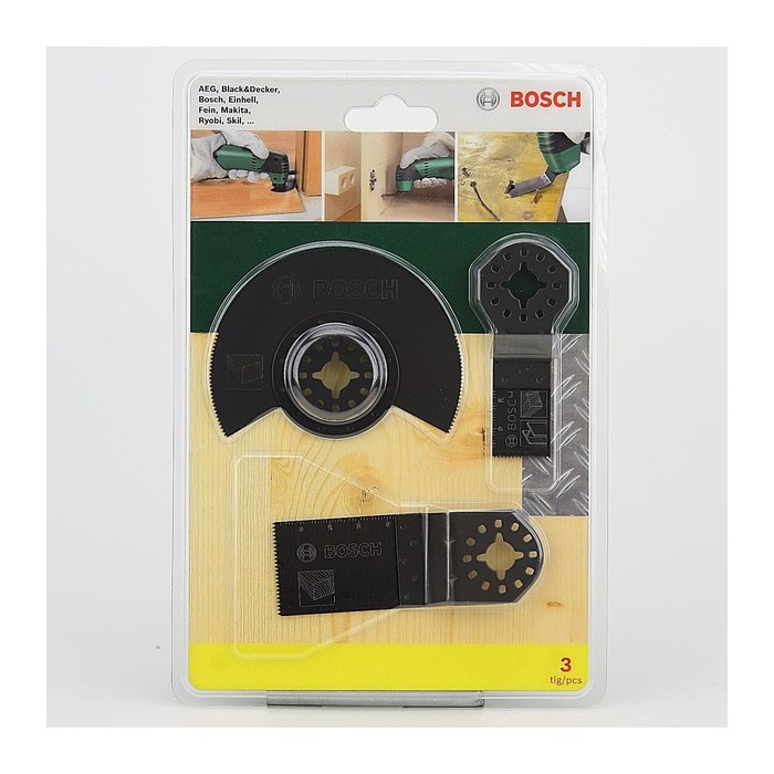 BOSCH Starlock Starter-Set „Wood“ Tauchsägeblätter-Set 3-teilig, 1 Set