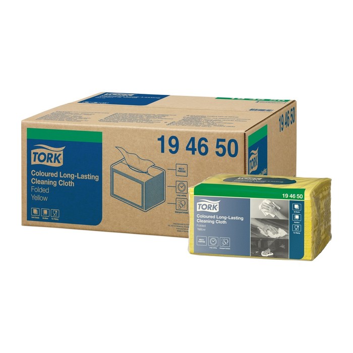 TORK trockene Reinigungstücher Premium W8 1-lagig gelb, 320 Tücher