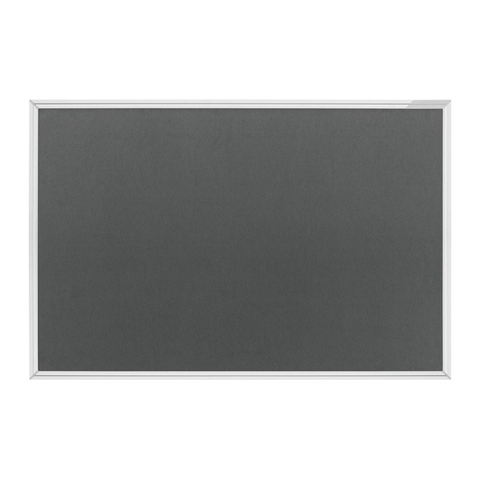 magnetoplan Pinnwand 90,0 x 60,0 cm Textil grau