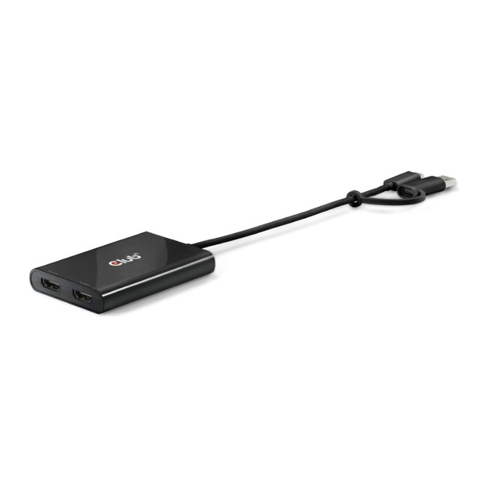 Club3D Adapter USB-C (USB A Adapter) > 2x HDMI 4K@60Hz St/Bu retail